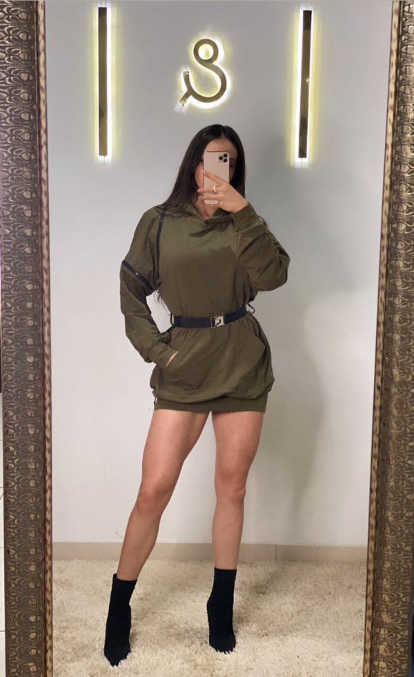 Vestido tipo sudadera - Imagen 3