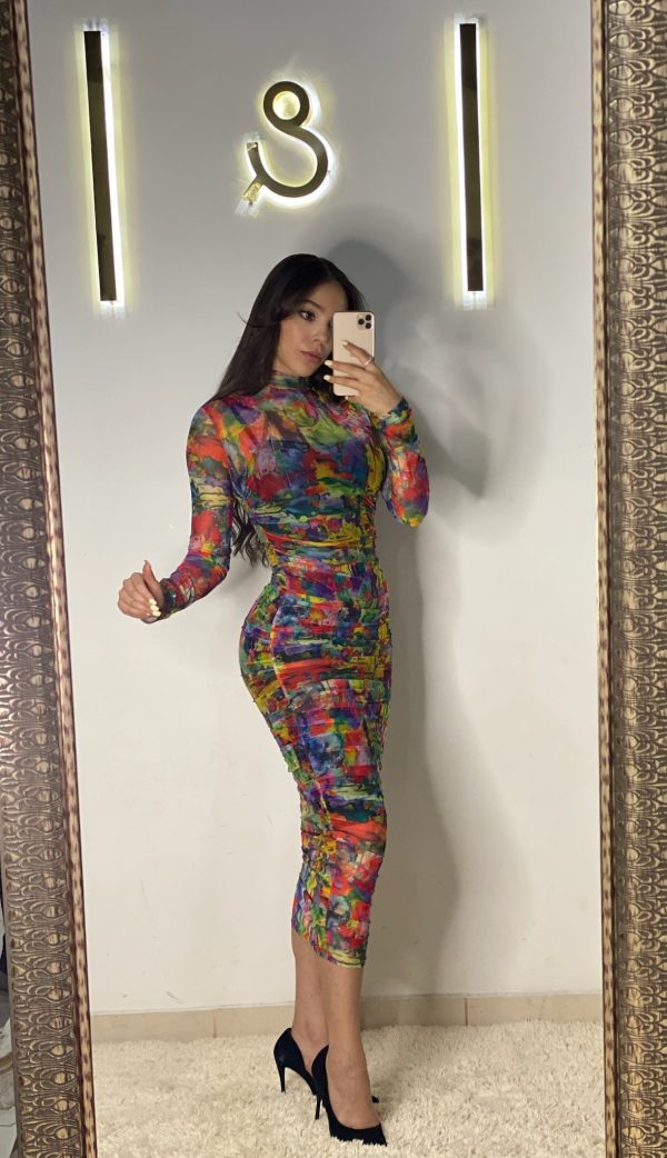 Vestido mesh de colores - Imagen 2