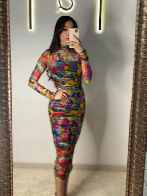 Vestido mesh de colores - Imagen 3