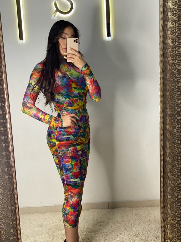 Vestido mesh de colores - Imagen 4