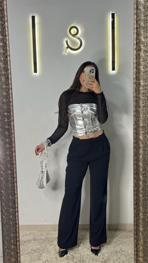 Pantalón de vestir negro - Imagen 2